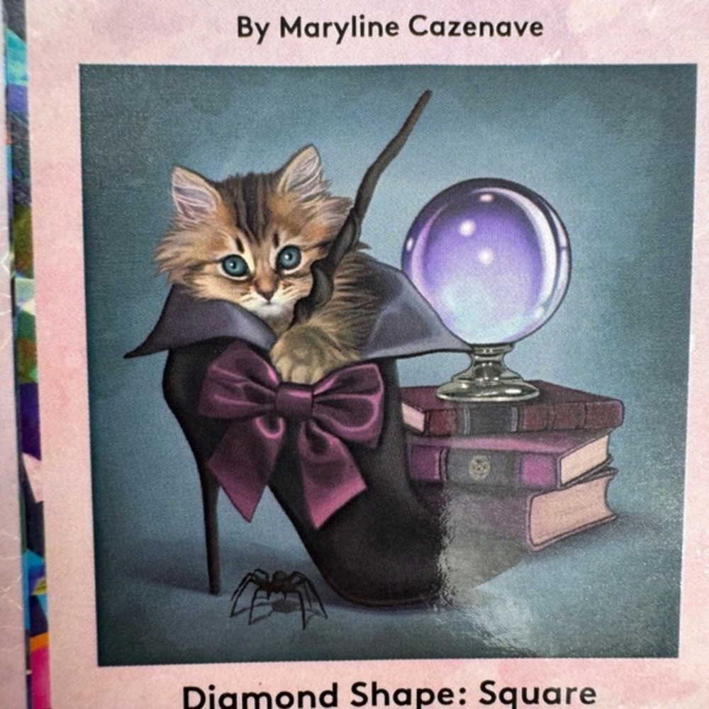 Diamond Art Club Wizard Kitten RETIRED Maryline Cazenave Fantasy Square 22x22